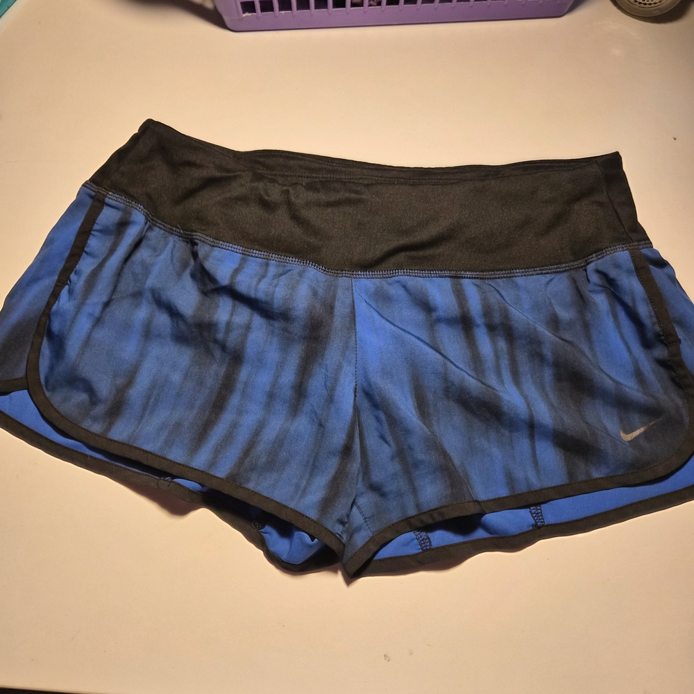 Nike Women’s Blue & Black Athletic Running Shorts
